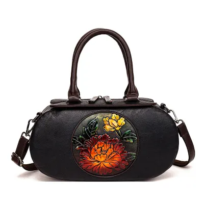 Vintage Cylindrical Artistic Bag